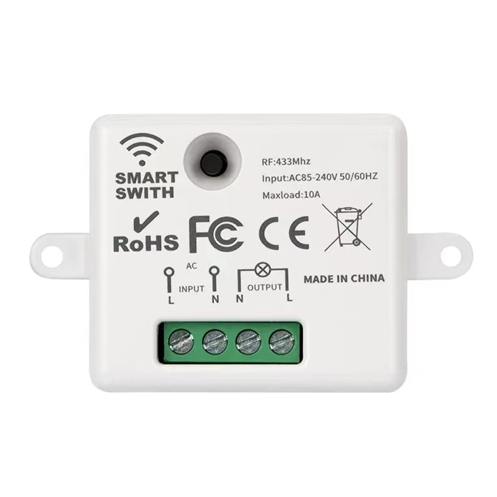 Wifi + RF มินิสมาร์ทสวิทช์ TUYA โทรศัพท์มือถือรีโมทคอนโทรลไร้สายสวิทช์ 1CH รีเลย์ Alexa Home Automation เปิด/ปิด