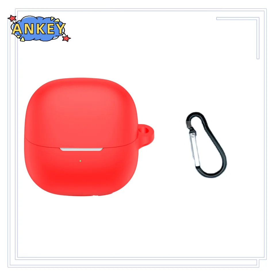 Suitable for Xiaomi Buds 6 Case Earphones Premium Silicone Cover Shockproof Accessible Charging Port with hook