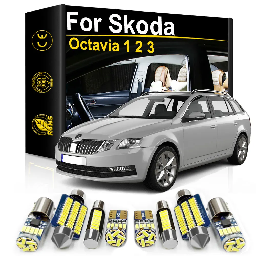 

Автомобильный интерьер светодиодный Canbus для Skoda Octavia 1 2 3 MK1 MK2 MK3 RS A5 A7 1U 1U2 1Z 1Z3 5E3 5E5 Combi 2004 2013 2017 2018 2019 2021