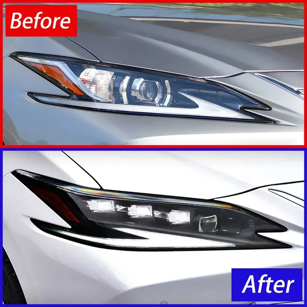 لكزس ES 200 260 300 2018-2023 مجموعة المصابيح الأمامية للسيارات ترقية عالية الجودة LED ديناميكية 3 عدسة العارض أداة الملحقات