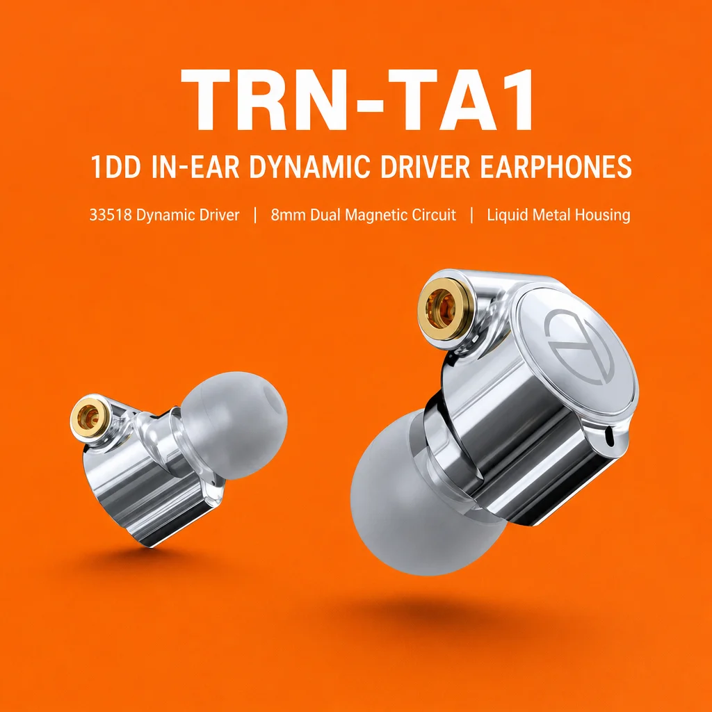 Trn Ta1 In Ear Headphones Knowles Dynamic Balanced Armature Mmcx Metal Deep Bass Earphones For Phone Music Gaming