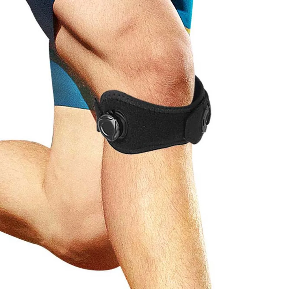Perilla ajustable, rodillera deportiva, banda protectora para menisco, tendón, lesiones, correa rotuliana, rodilleras de soporte para rodilla