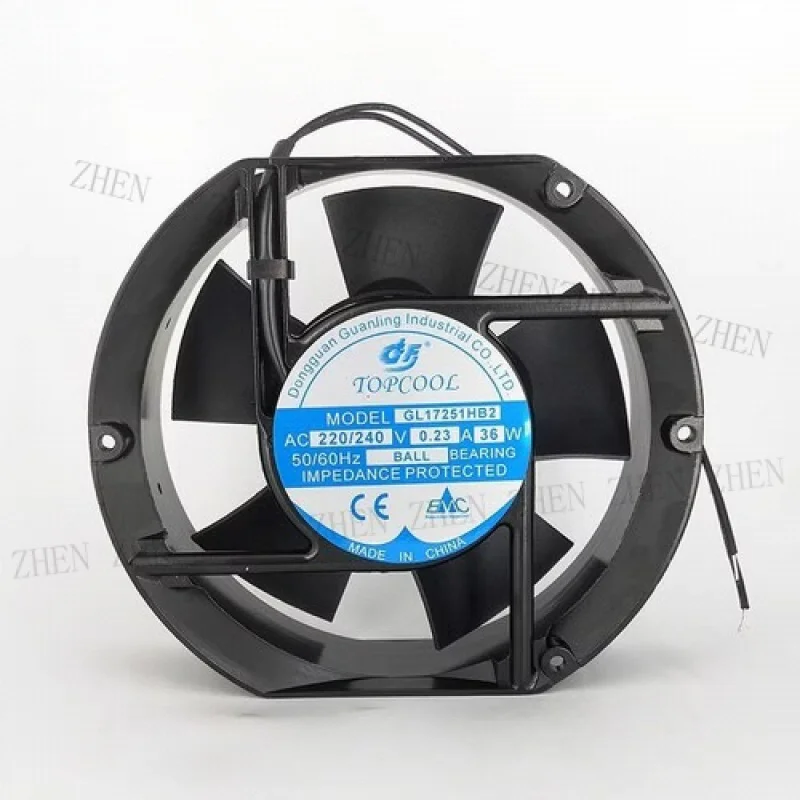 

Y FOR TOPCOOL GL17251HB2 AC220/240V 0.23A 36W Cabinet Cooling Fan