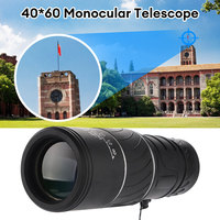 40X HD Optics BAK4 Telescope Night Vision Monocular Mini Binoculars Portable High Power Telescope for Camping Bird Watching