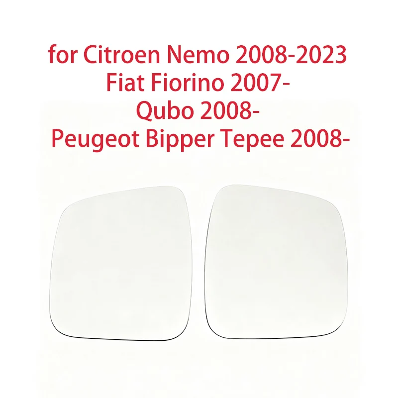 Para Citroen Nemo 2008-2023 Fiat Fiorino 2007- Qubo 2008- Peugeot Bipper Tepee 2008- Cristal de espejo trasero calefactable izquierdo y derecho automático