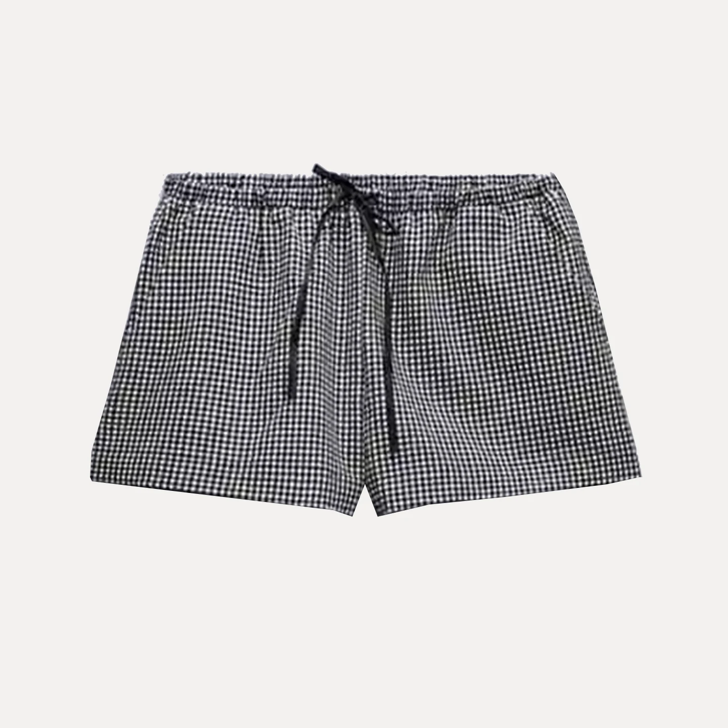 レディース向けローウエストチェック柄パンツ、ポケットとベルト付き、2025年夏、カジュアルストレートレッグ、ポリエステル繊維、肌に優しく通気性抜群