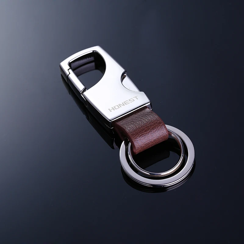 Honest Couple Key Chain Men Car Keychain Classic Buckle Leather Key Ring Holder Best Gift For Lover Fathers Day Gift Bag Charm