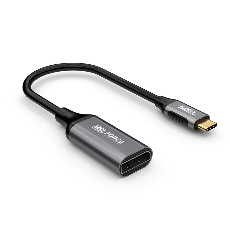 Cabo USB tipo C para DisplayPort 4K @ 60Hz 1080p Thunderbolt 3 DisplayPort UHD Vídeo externo para MacBook 2017 Galaxy S9 Huawei p20