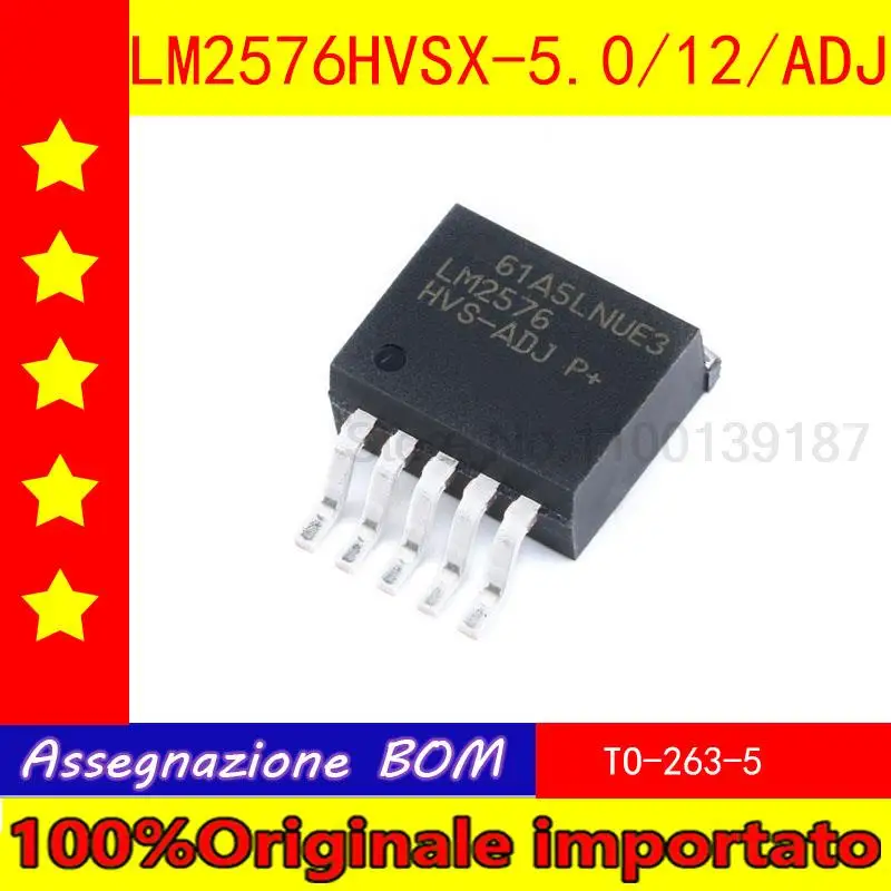 10pcs/lot Home furnishings patch LM2576HVSX - 5.0/12 / ADJ the TO - 263-5 adjustable step-down voltage regulator