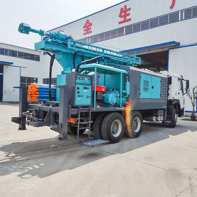 جهاز حفر آبار المياه المثبت على الشاحنة 400 م 600 م للبيع