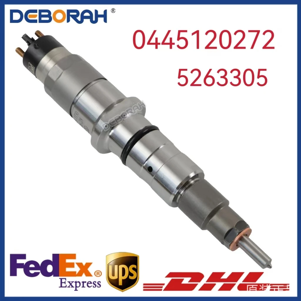 

0445120272 Common Rai Fuel Injector 5263305 3973059 87581565 For Cummins QSC8.3 8.3L Engine