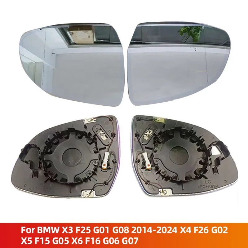 A-Newly produced Auto Dimming Heated Rear Mirror Glass For BMW X3 F25 G01 G08 2014-2024 X4 F26 G02 X5 F15 G05 X6 F16 G06 G07 2
