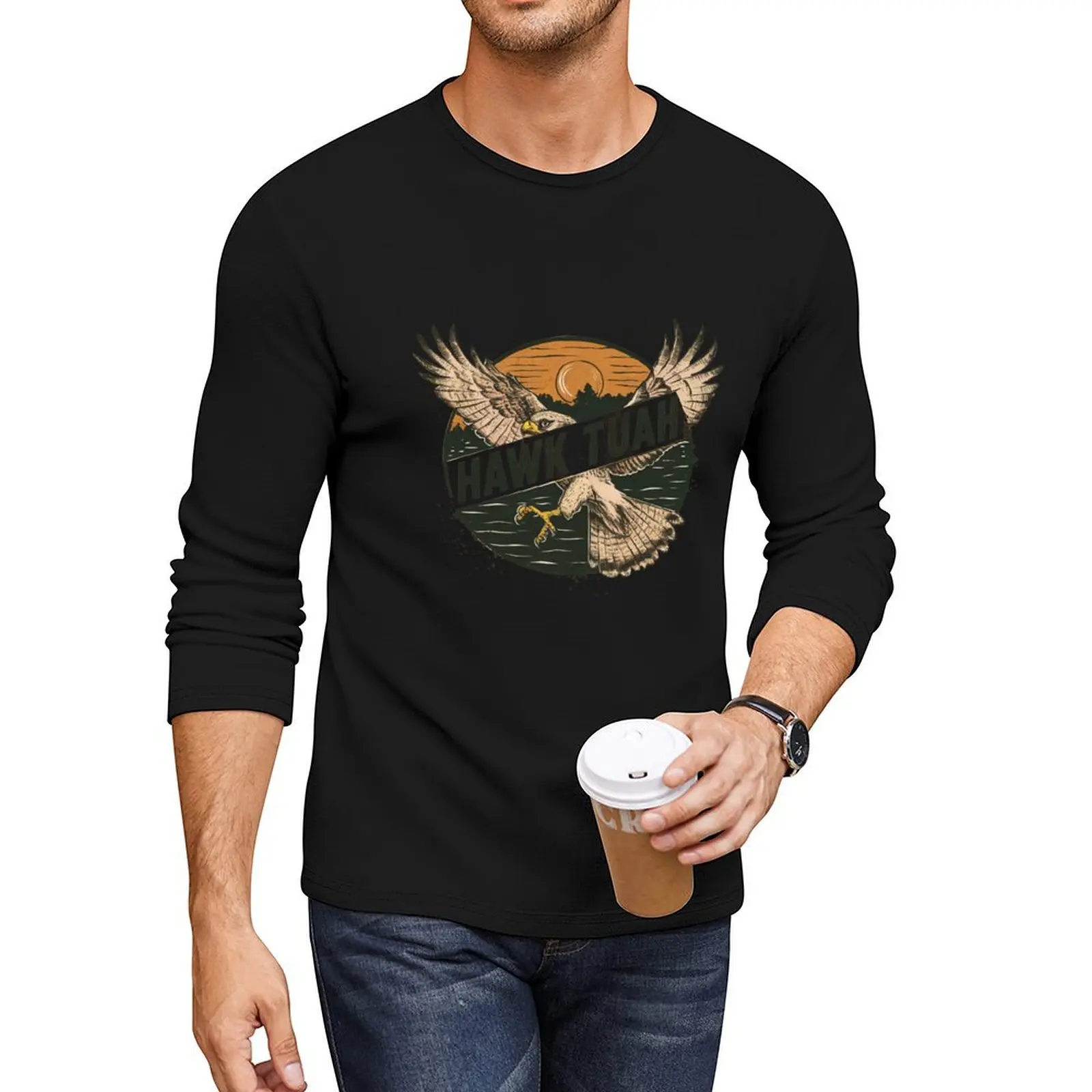 

hawk tuah t-shirts Long T-Shirt T-shirt for a boy oversized t shirts for men