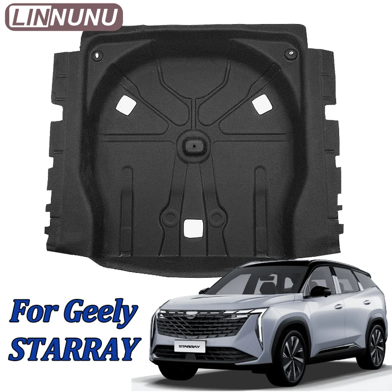 LINNUN Car Trunk Spare Tire Box Sound Insulation Cotton Noise Reduction For Geely Starray Atlas II Boyue L 2022-2026 Accessories