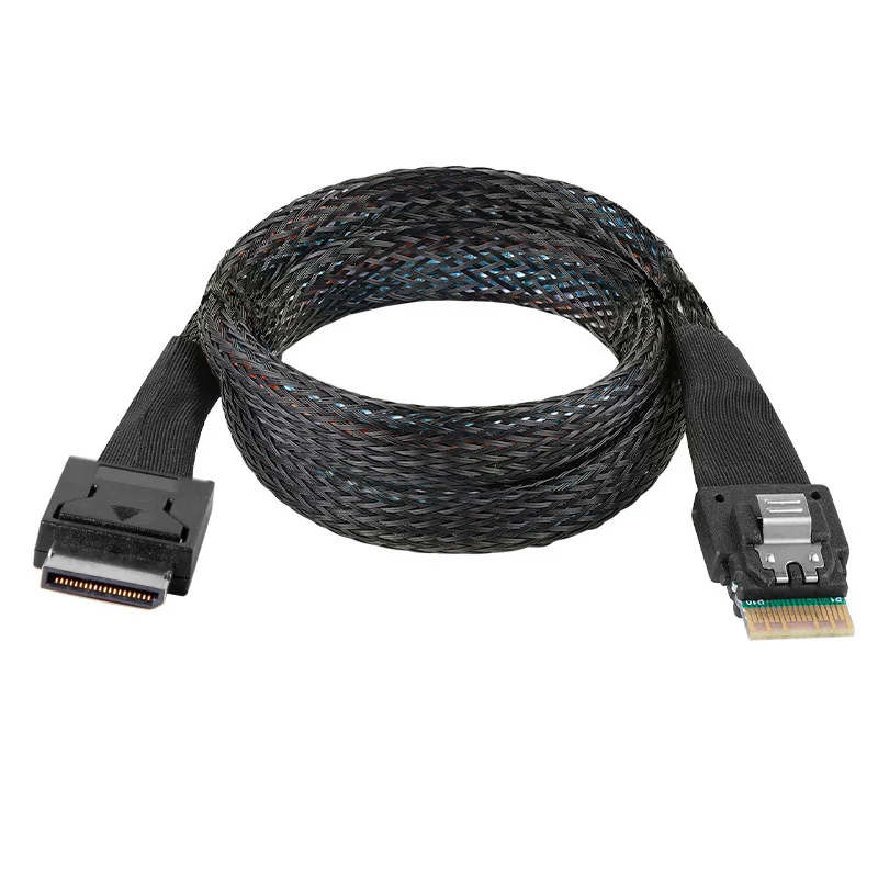 Chenyang OcuLink PCIe PCI-Express SFF-8611 4i to SFF-8654 Slimline SSD Data Active Cable 50cm