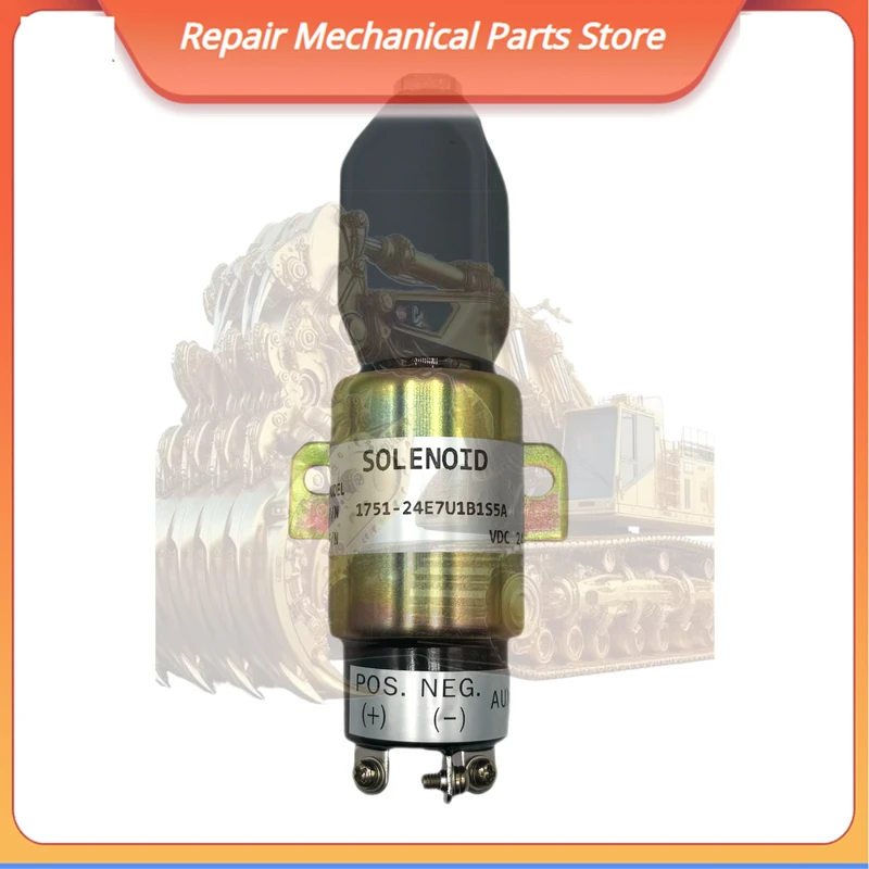 

24v Shutoff Solenoid 1751-24e7u1b1s5a 3864274 For Cummins Sa-3766-t 1700-2536 Construction Machinery Parts