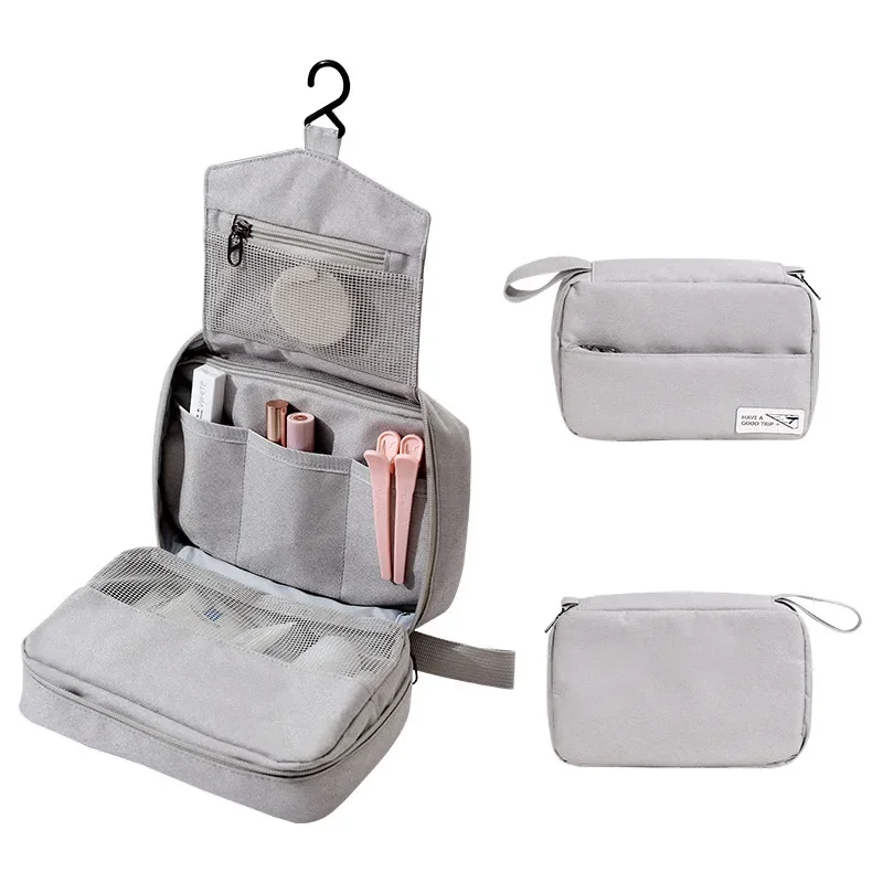 Travel Waterproof Folding Dry and Wet Separation Toiletry Bag Cosmetic Storage Bag Large Capacity Cosmetic Bag