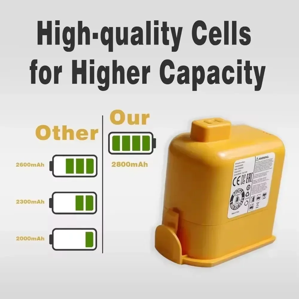 แบตเตอรี่ความจุสูง EAC63382208 EAC63758601 สำหรับ LG Cord Zero A9 Plus A9 Max A9K Pro A9M A9MASTER2X A9MULTI A9MULTI2X A9PETNBE