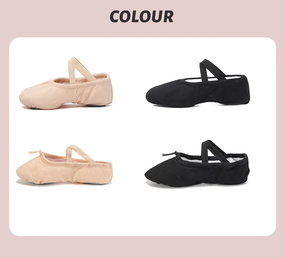 أحذية باليه احترافية للفتيات، والجمباز والرقص، واليوجا، والقماش، وأحذية الباليه للأطفال والكبار، وأحذية الرقص النسائية