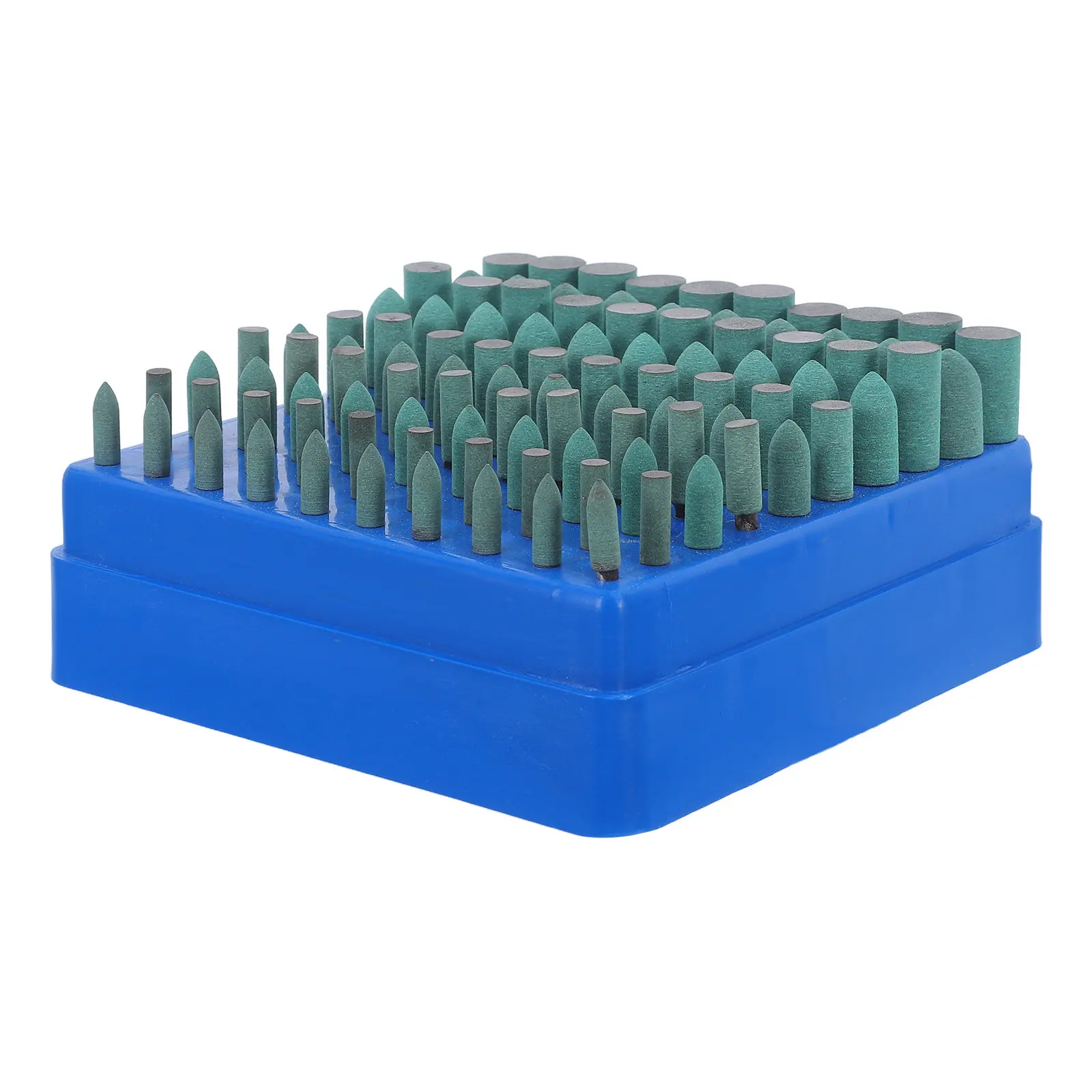 

100Pcs Rubber Sanding Bits Polishing Tool Kit 3Mm Shank Abrasive Buffer Bits Set for Rotary Tools Metal Wood Plastic Polishing