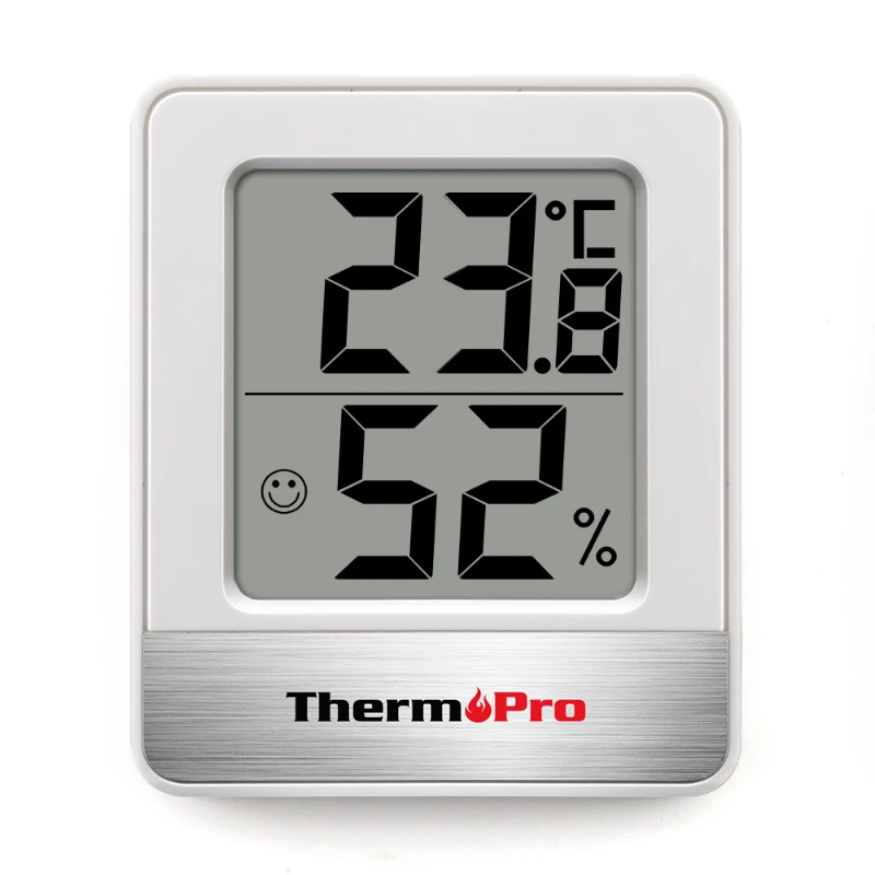 thermopro-tp49-mini-igrometro-stazione-meteorologica-nero-bianco-termometro-digitale-igrometro-monitor-di-umidita-della-temperatura