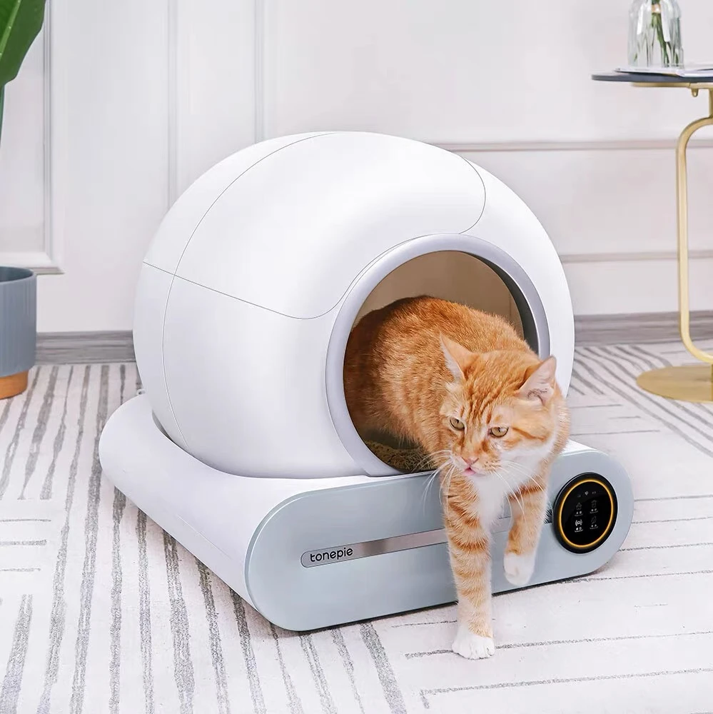 2024 New High Quality Luxury Smart Auto Intelligent Robot Self Cleaning Automatic Cat Litter Box Toilet For Large Cats