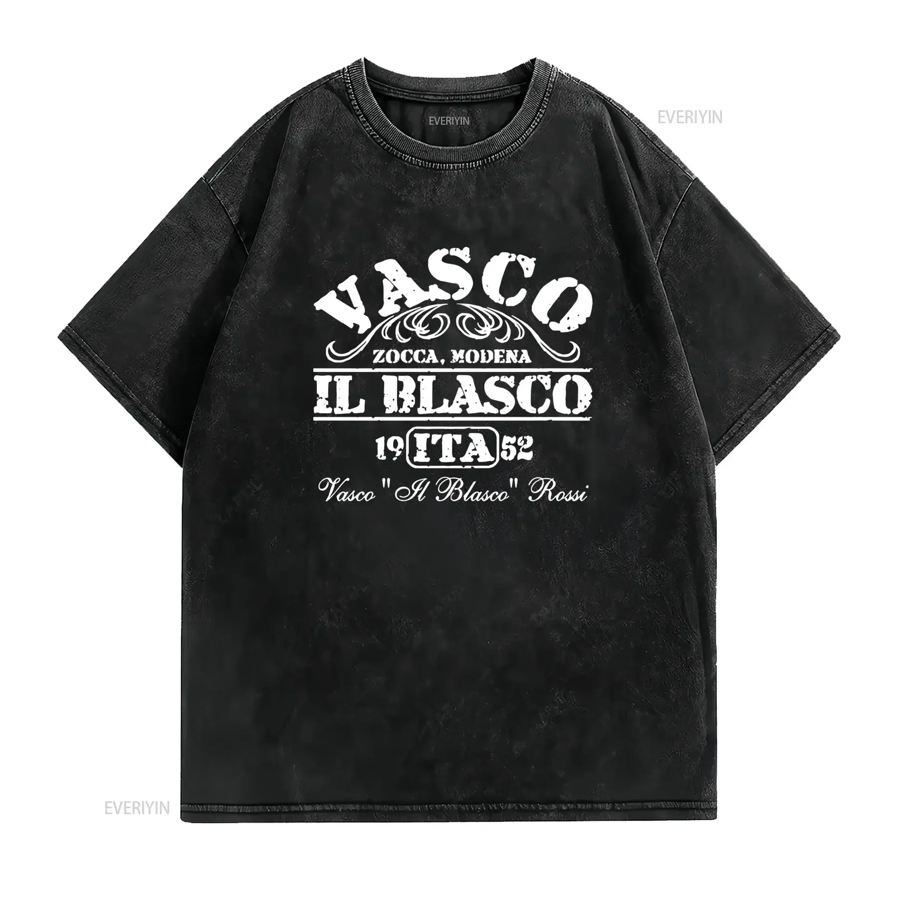 T shirt musicale Vasco Rossi Il Blasco Taglia XXXL Stile casual Girocollo Tessuto leggermente elasticizzato Vestibilità
