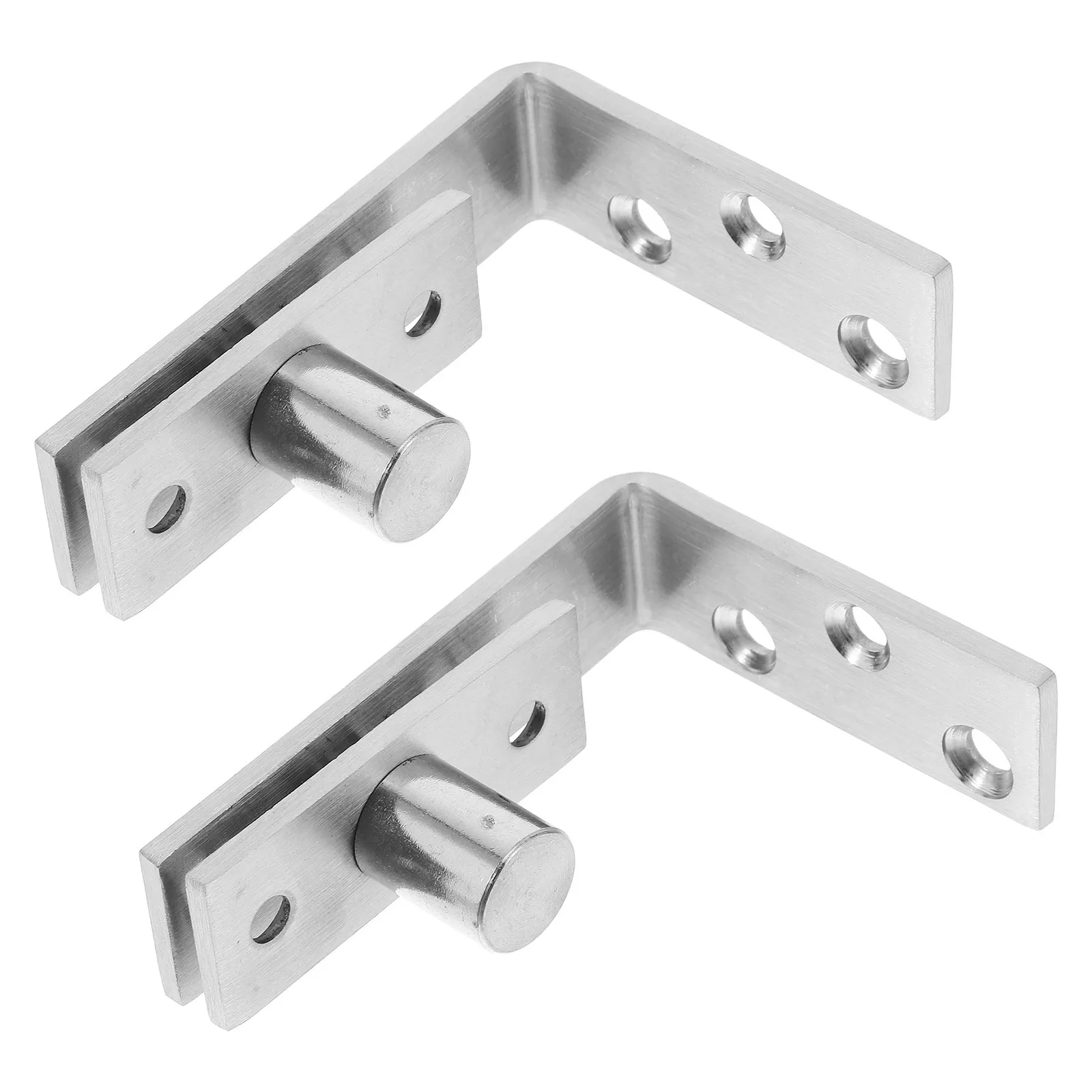 

1Pair Heavy Duty Stainless Steel Hinge Automatic Rebound Concealed Half Waist Door Hardware Self Closing Invisible Door Hinge