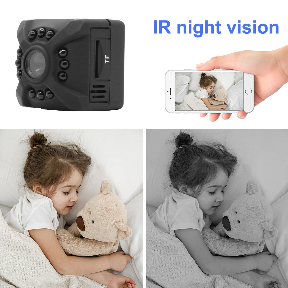 X5 Mini Wifi Camera 1080P Night Vision Camcorder Motion Detection Wireless Supports SD Card Home Micro Security Surveillance