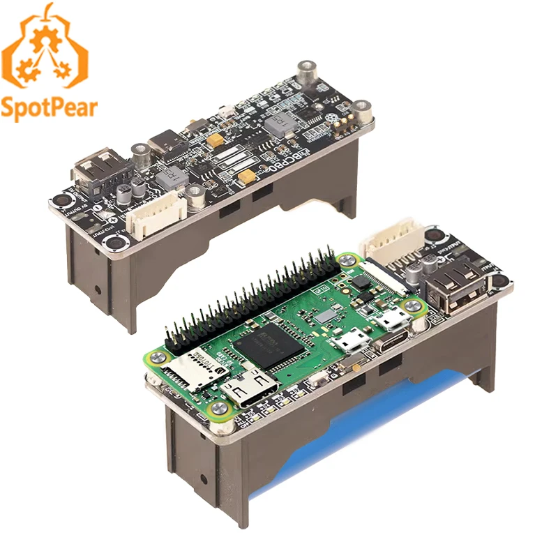 Raspberry Pi Zero UPS Uninterruptible Power Bank Supply 26650 Li-Battery Port More Than 18650 Port (Not include Battery)