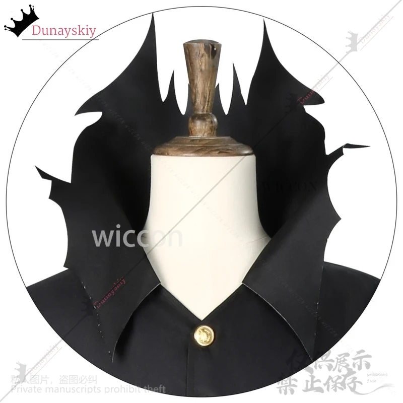 أنيمي Dandadan Okarun كين تاكاكورا تأثيري حلي شعر مستعار DK زي مدرسي الشعر القصير 28*22*15 سنتيمتر ثلاثية الأبعاد قناع الدعائم للتخصيص