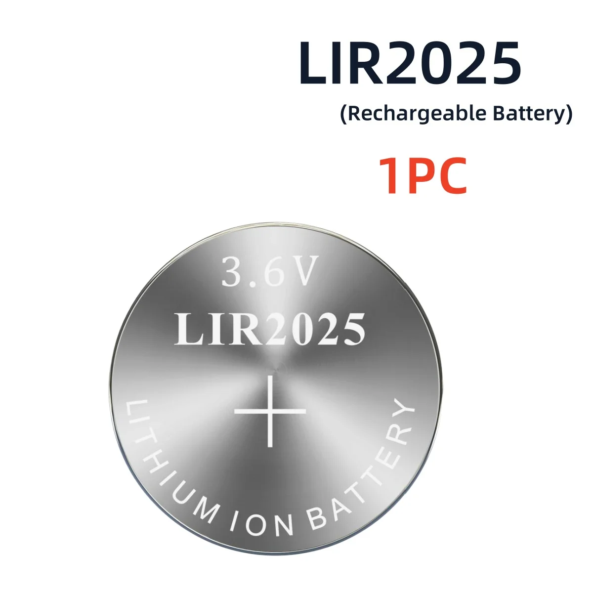 1-10PCS LIR2025 LIR 2025 3.6V Rechargeable Lithium Battery For Toy Car Key Scale Remote Control CR2025 ML2025 Button Coin Cells