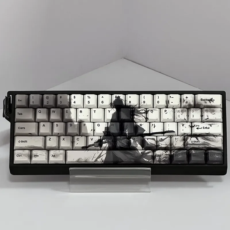 

Колпачки для клавиш на тему воина, набор механических клавиатур Cherry PBT для 60-68, аксессуары для игровой клавиатуры с перекрестной осью