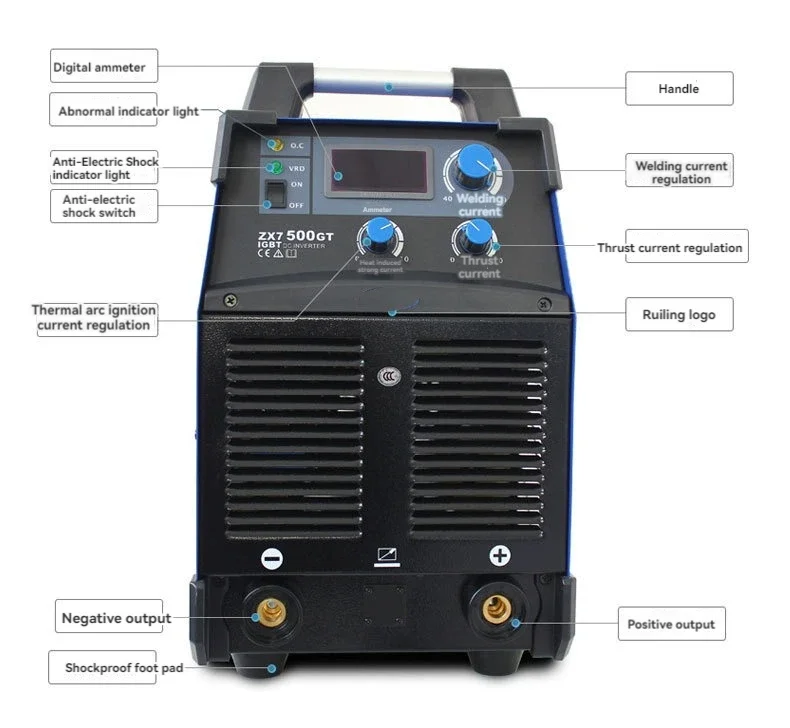 Manual Welding Machine ZX7-500GT Inverter Dc For Industrial