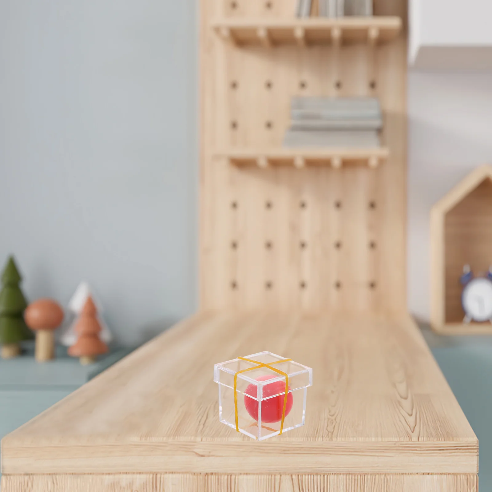 10 مجموعة الكرة اختراق صندوق شفاف خدعة الدعامة لأداء الحفلات المرحلة للتحايل العرض عن قرب لعبة المزحة التفاعلية