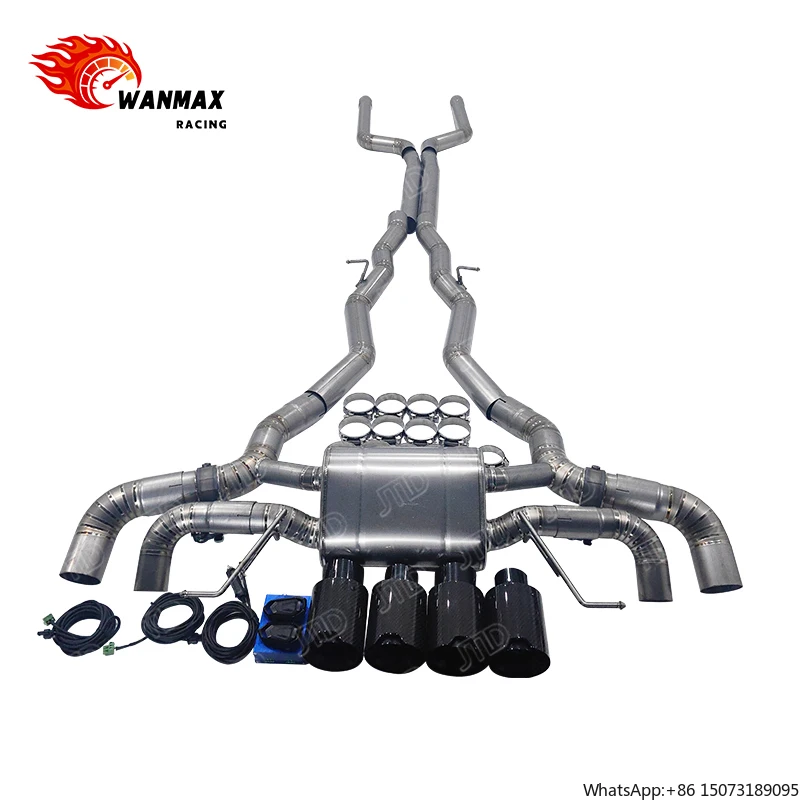 

Выхлопная система с клапанами для M8 F91 F92 F93 4.4T: тюнинговая выхлопная труба Valvetronic Catback с клапаном, улучшающая характеристики