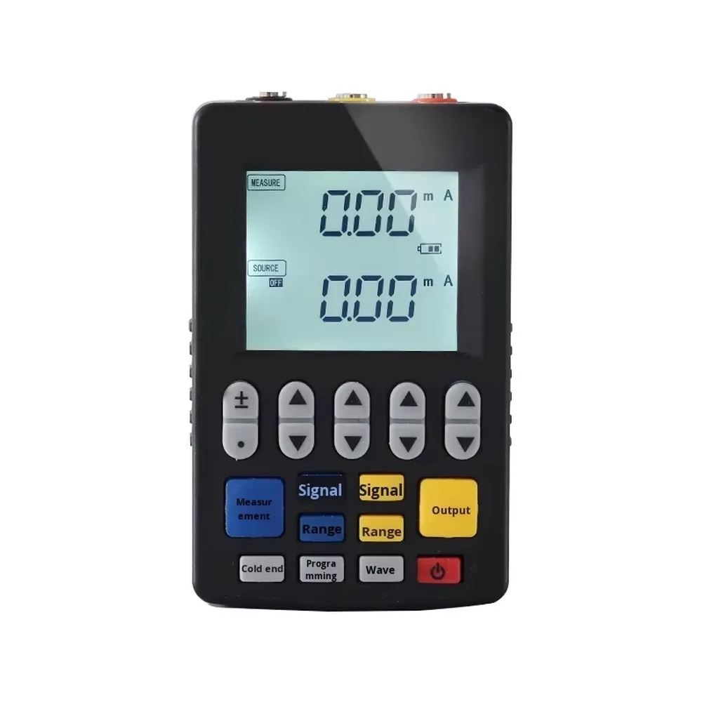Programmable Signal Generator Calibrator with LCD, Multi-Function Voltage Current Thermocouple RTD Simulator, High