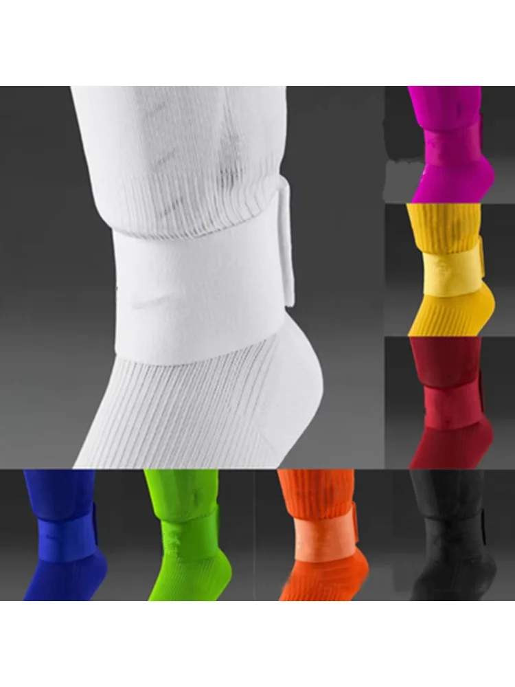 New Shin Guard Fixed Bandage Tape Soccer Shin Pads Prevent Drop Off Elastic Sports Bandage Safety Adjustable 4 Colours Bandage