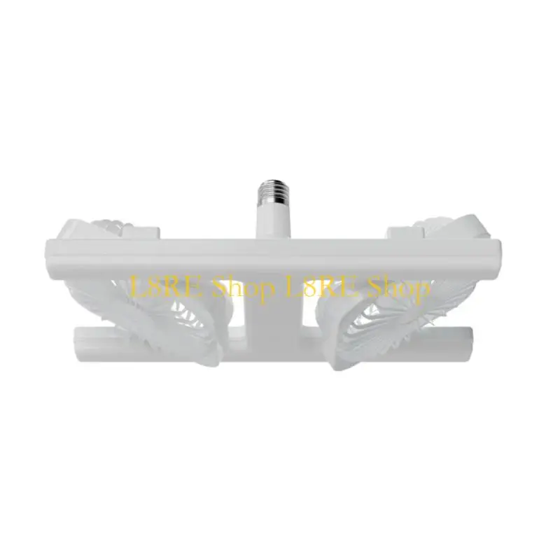 L8RE Two Head Ceiling Mounted Fan Light E27 Base Energy Efficient 3 Speed Small Ceiling Fan Light with Remote Control