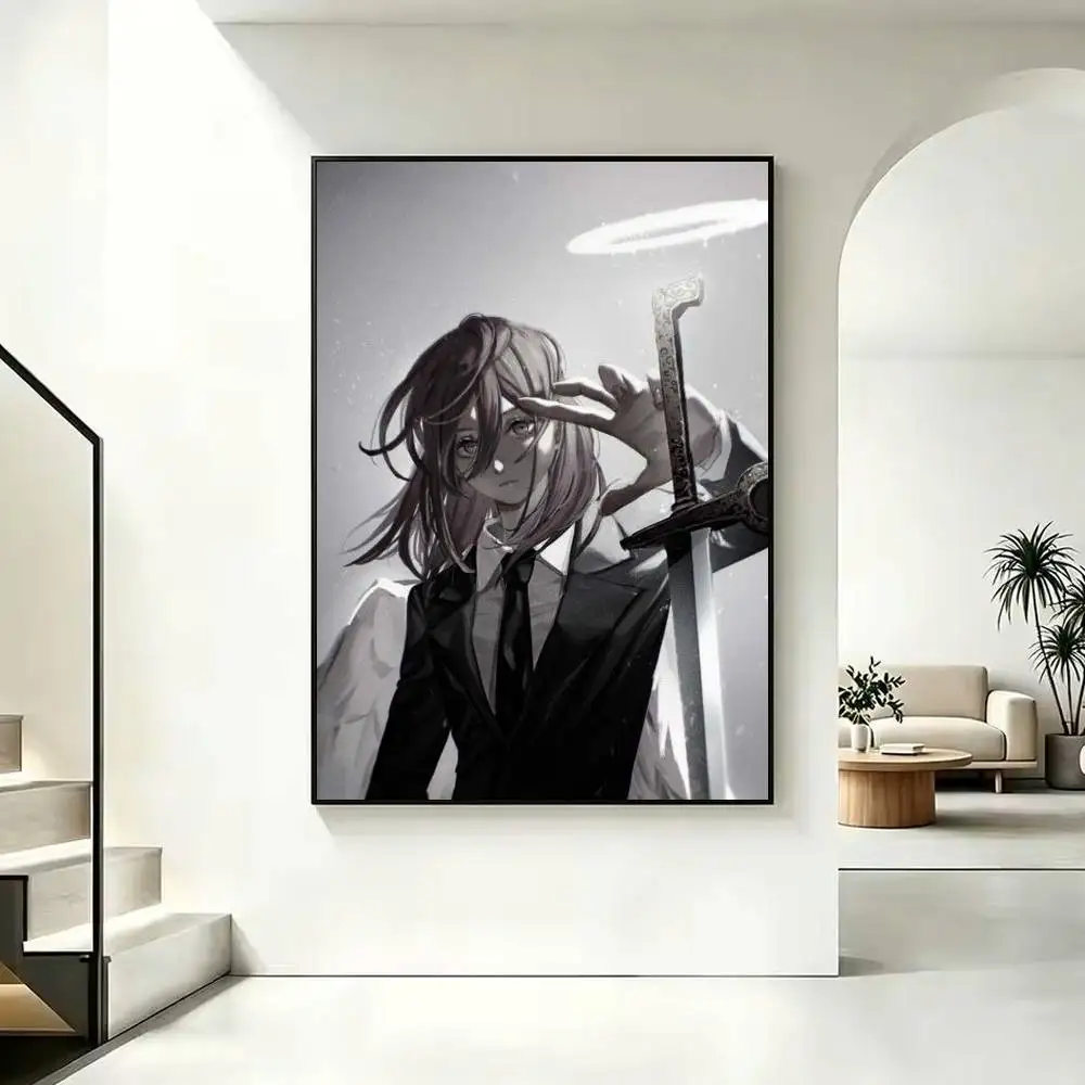 A-Angel Devil Chainsaw Man  Hype anime Poster High Quality Dorm Living Room Aesthetic Wall Decoration Painting Stickers Gift
