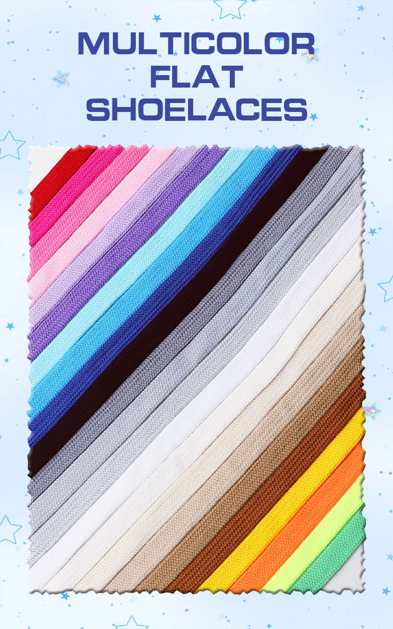 Neue flache 8-mm-Schnürsenkel im klassischen Stil für Sneaker, farbige Schnürsenkel für Sportschuhe und Stiefel, Schnürsenkel-Zubehör für Damen und Herren, 2 Paar/3 Paar. – Detail 1