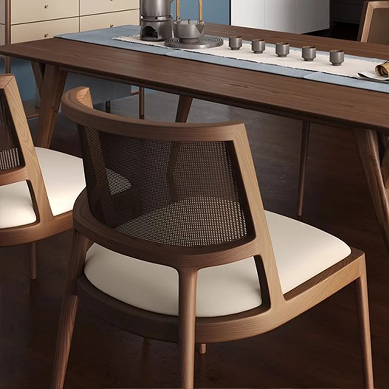 

Wooden Game Floor Single Chair Bedroom Balcony Furniture Dressing Table Nordic Relax Rattan Chair Hotel Mueble Salon Furniture