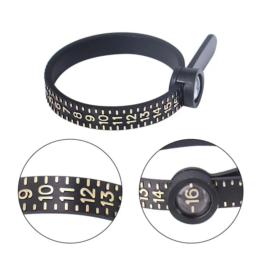 Portable Ring Ruler Ring Measurer Finger Size Tester Ring Sizing Tool Measurement Belt Finger Size Coil Ring Sizer Finger Gauge