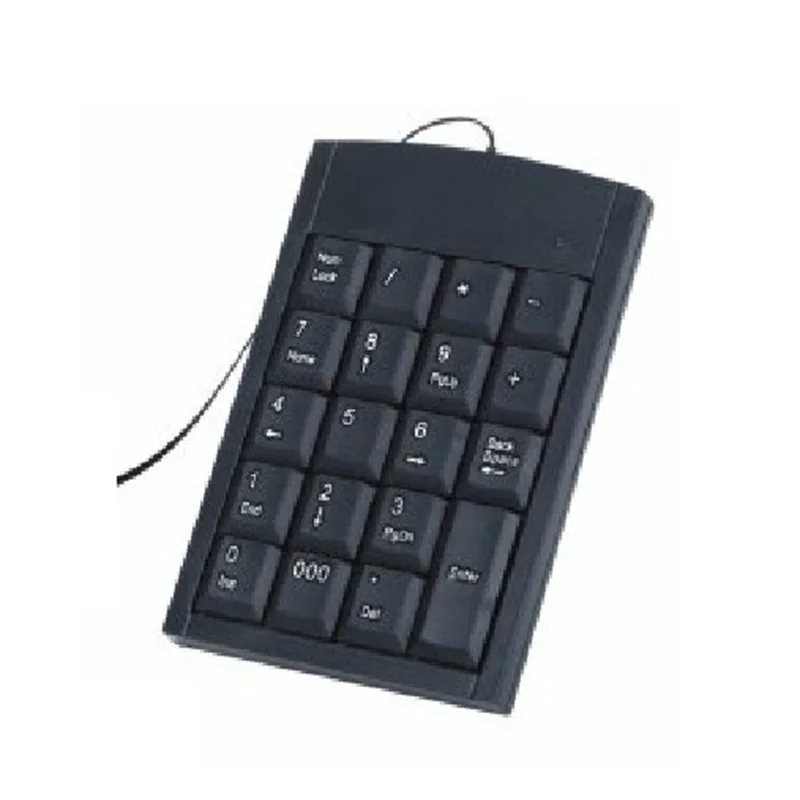 Free Shipping USB 19 Keys Keypad Numeric Keyboard Multifunction Wired Number Calculator For Laptop Easy To Use win7 usb numpad