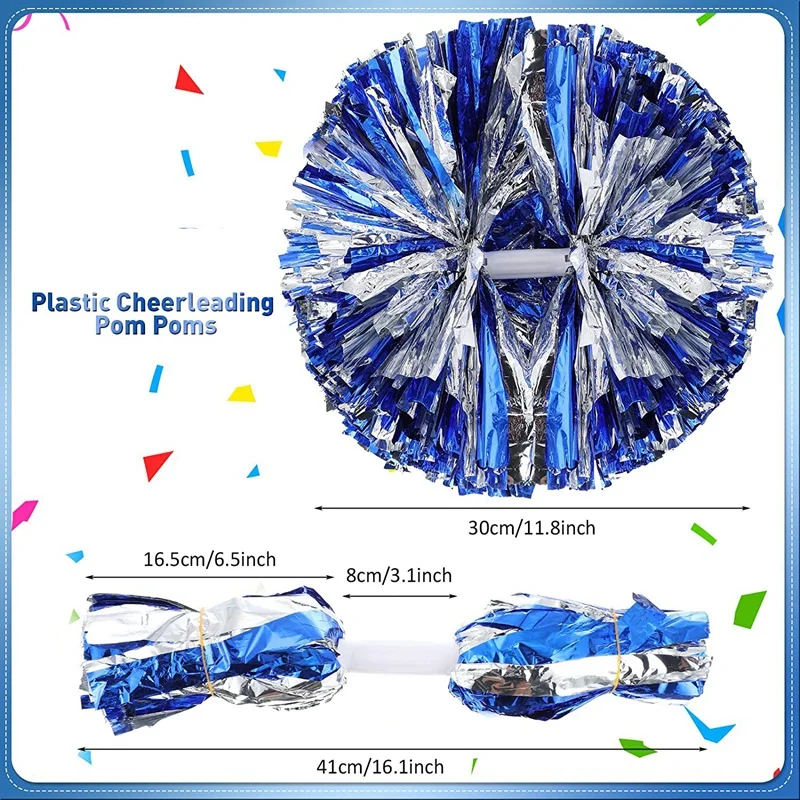 12PCS Cheerleading Pom Poms Cheering Squad Pompoms For Kids Adult Team Ball Cheering Dance Decorator Club Sport Supply