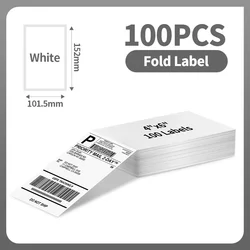 100 Uds Phomemo A6 etiquetas de envío de tamaño 100x150mm rollo de etiquetas adhesivas térmicas para PM-241BT/D520/246S etiquetadora de impresora Waybill