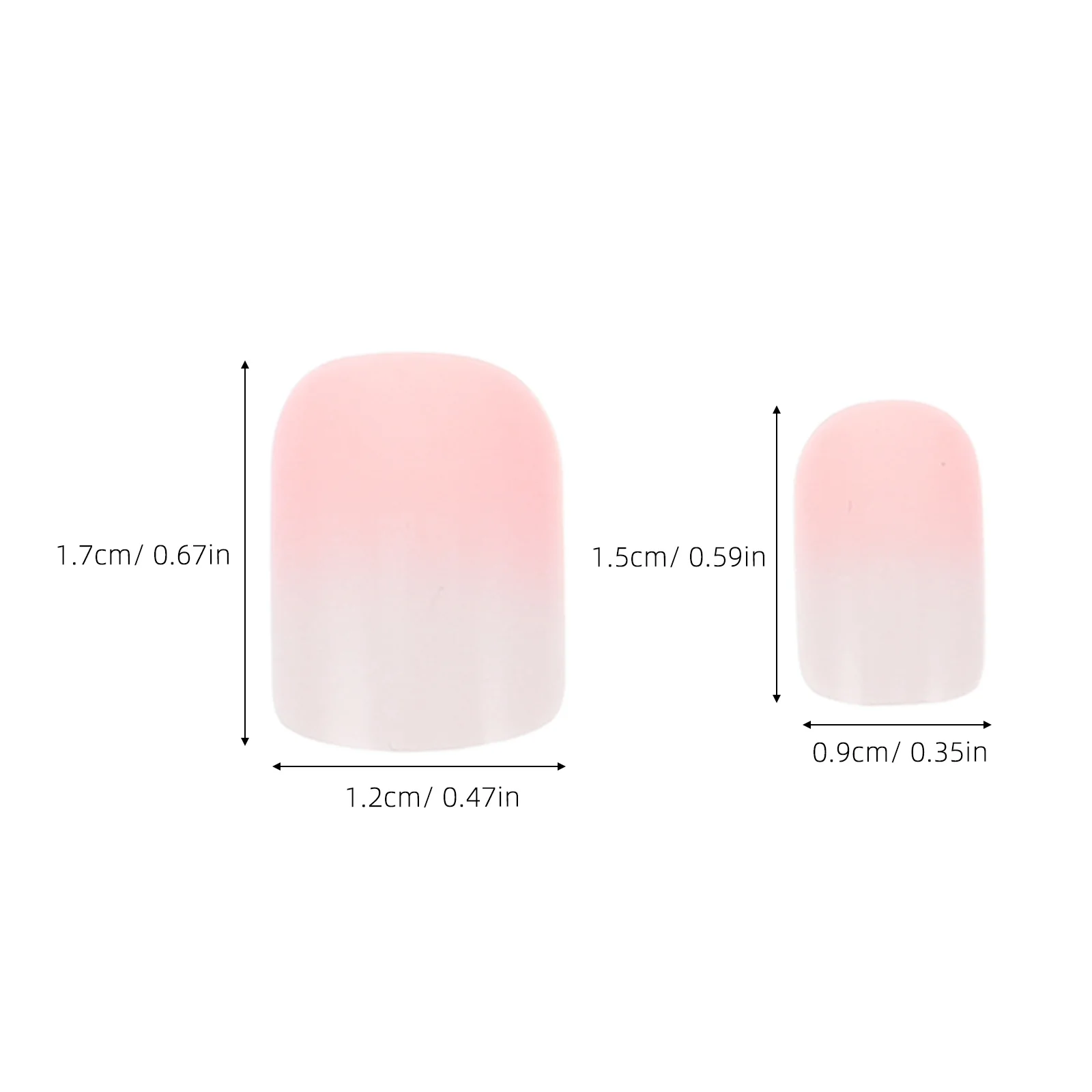 24 szt. 6 Zestawów Paznokci Sztucznych Krótkie Kwadratowe Pełne Pokrycie Różowy Gradient Sztuczne Paznokcie Dla Kobiet Manicure Ślubne Przedłużanie Paznokci Na Imprezę