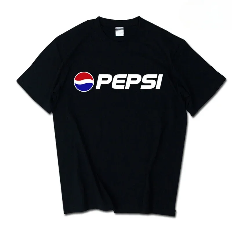 Sommer Neues Trendiges Marken-INS-Pepsi-Cola-Partner-T-Shirt Sprite Coca-Cola Herren- und Damen-Loose-Fit Baumwoll-Paar-T-Shirt mit Kurzen Ärmeln Y2k – Detail 13