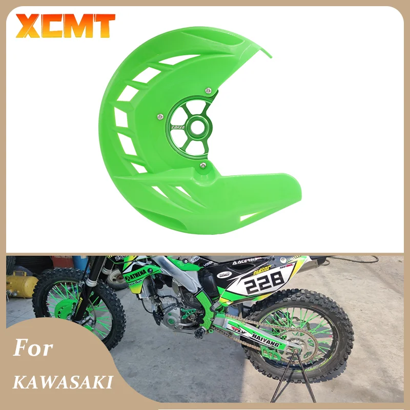 

Motorcycle Front Brake Disc Guard Protector Cover For Kawasaki KX125 KX250 KXF250 KXF450 KLX450 KX 125 250 KXF 250 450 2006-2020