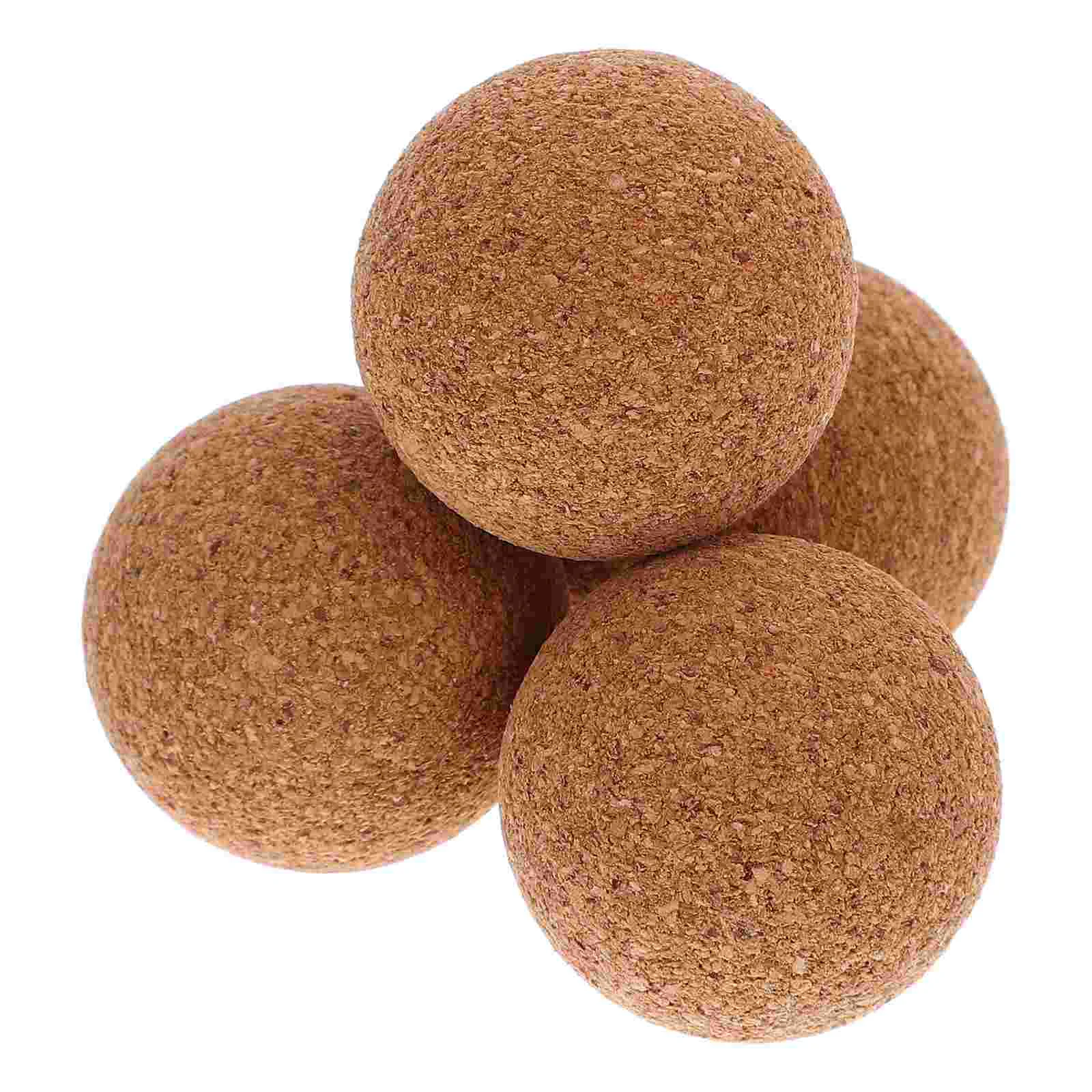 

4pcs Miniature Cork Ball Football Table Foosballs Wood Foosball Table Ball Wooden Foosball table football shafts